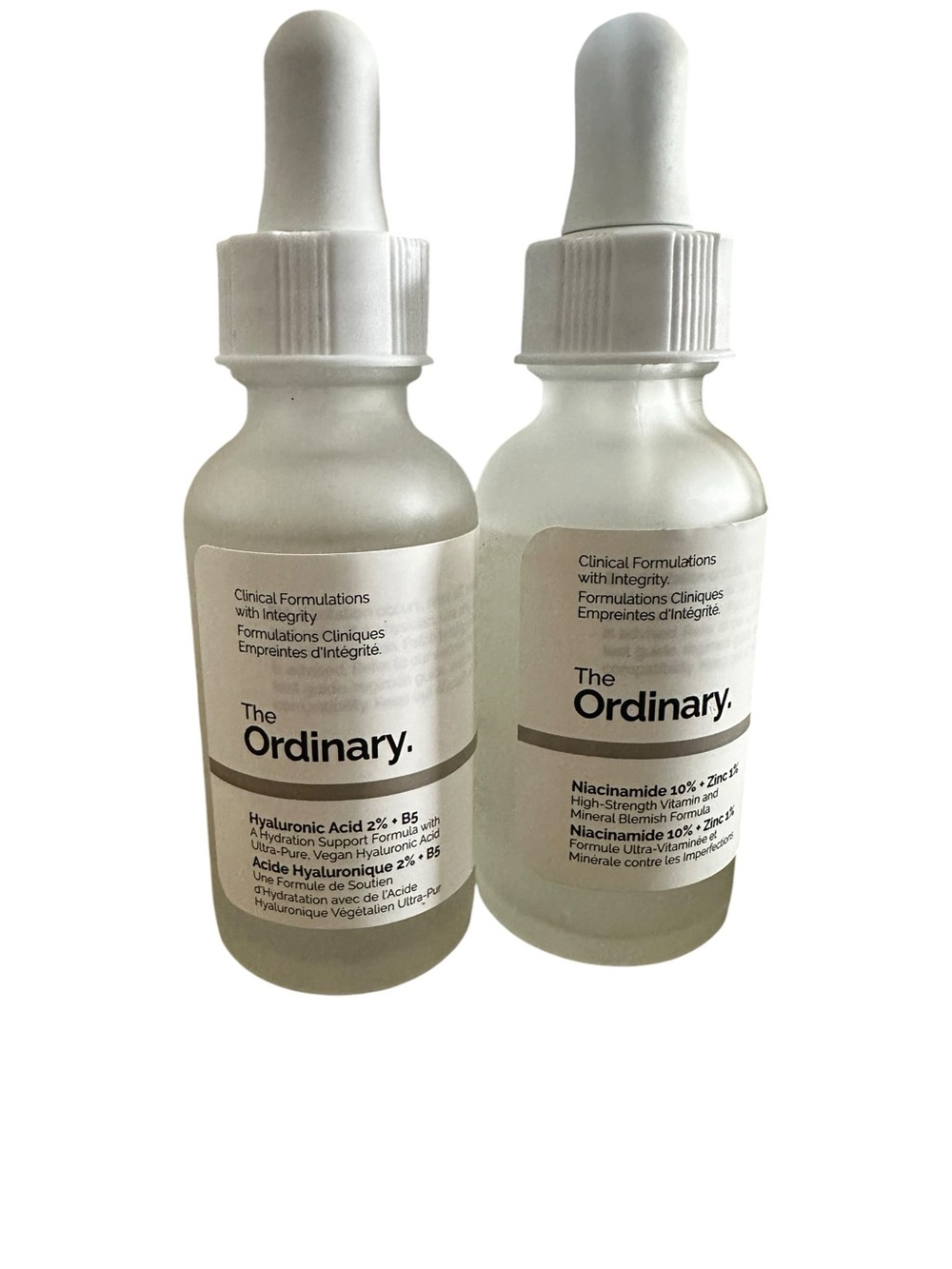 The Ordinary The Skin Set Hyaluronic Acid & Niacinamide Serums NIB